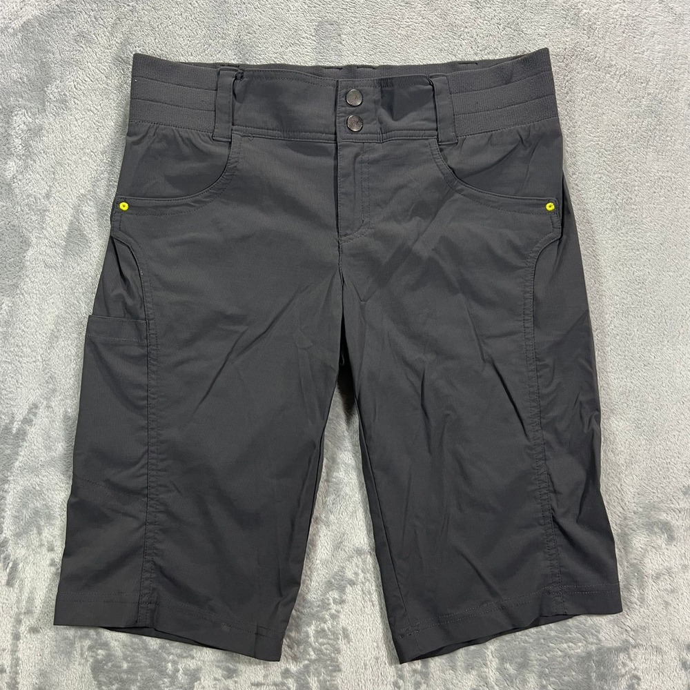 Title Nine Clamber Shorts Women 4 Gray TN-120915 DWR Hiking Cargo Active Outdoor